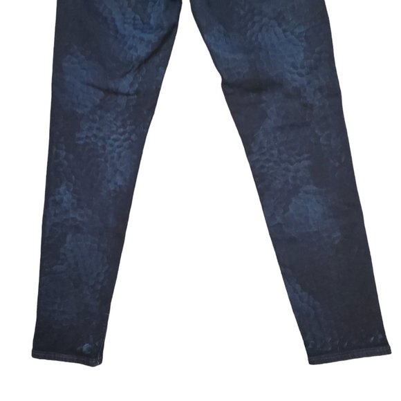 AG Legging Ankle Super Skinny 31R (31x27.5 8.5 Low Rise) Scale Pattern Jeans A18 - Picture 4 of 10